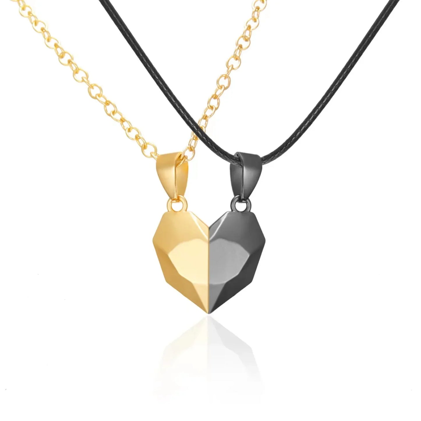 Magnetic couple necklace